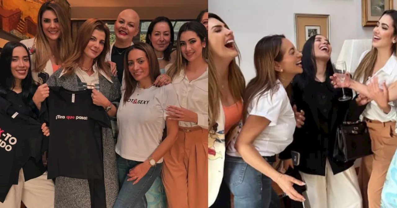 Carolina Cruz, Ana Karina Soto y Flavia Dos Santos celebraron la despedida de soltera de su amiga