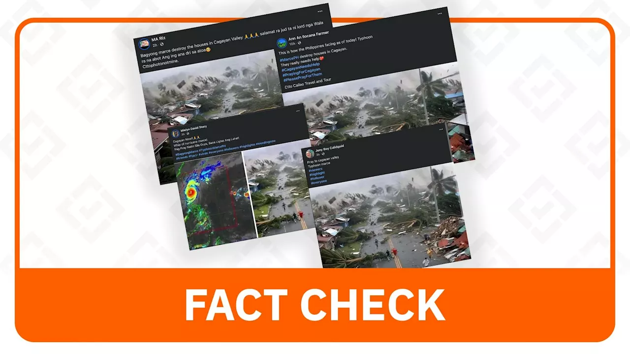 FACT CHECK: Image of devastation in Cagayan due to Typhoon Marce is fake