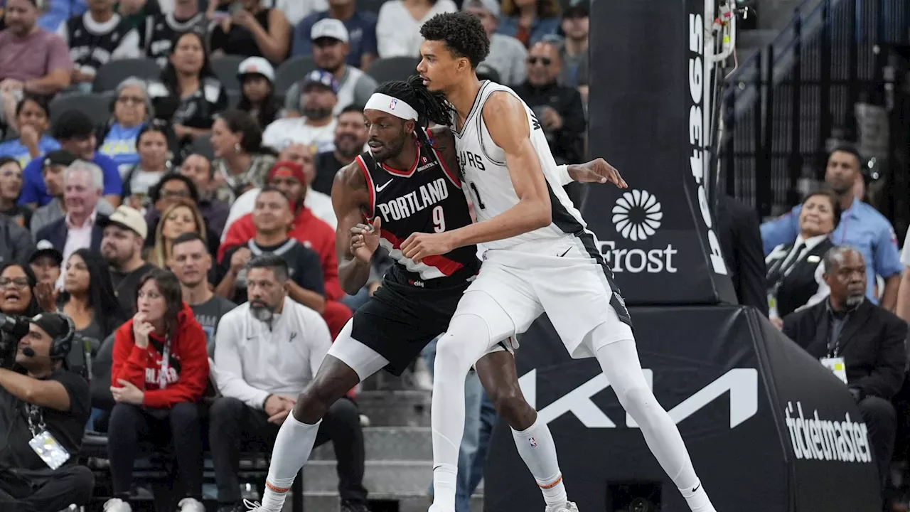 NBA: Wembanyama discret mais victorieux avec les Spurs contre Portland