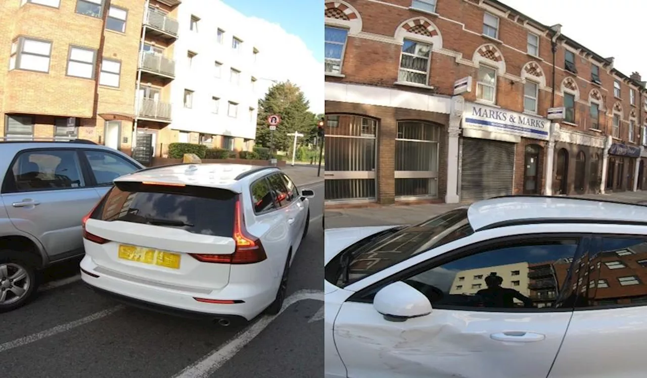 Startled phone driver caught by camera cyclist smashes into car before fleeing scene through red light – but police refuse to act because victim didn’t report incident