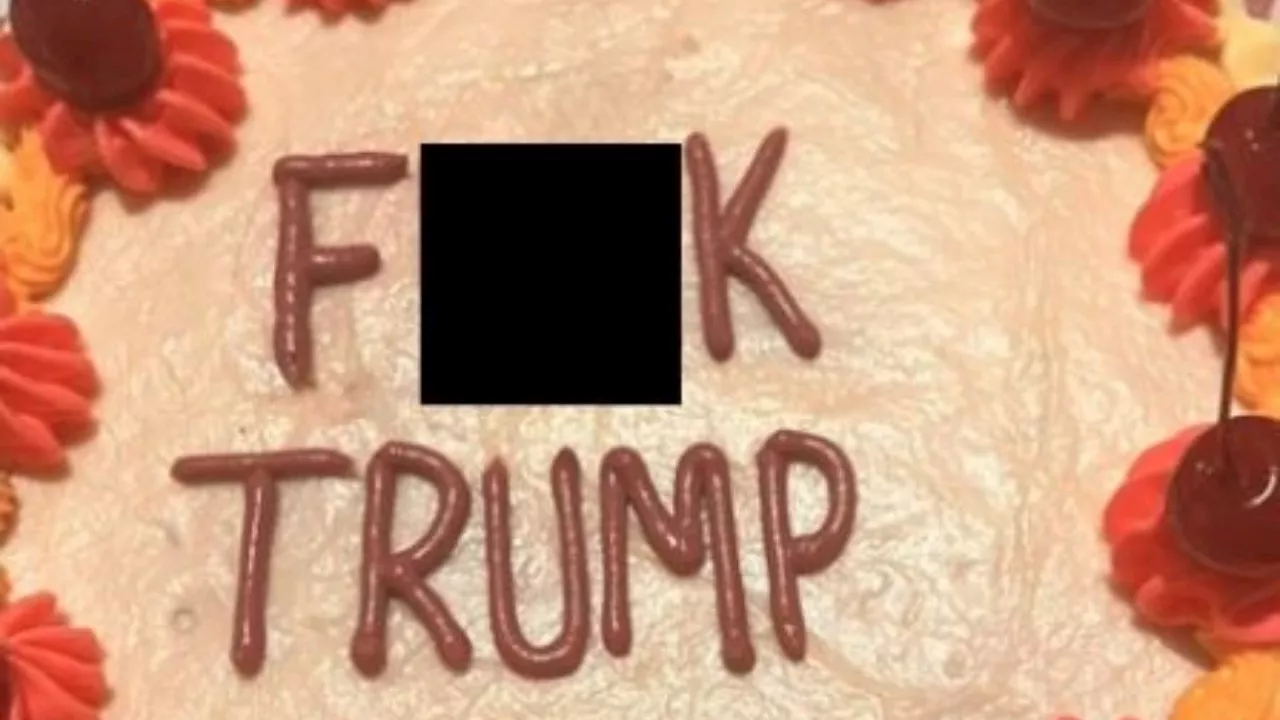 Madonna eats explicit anti-Trump cake after his election victory