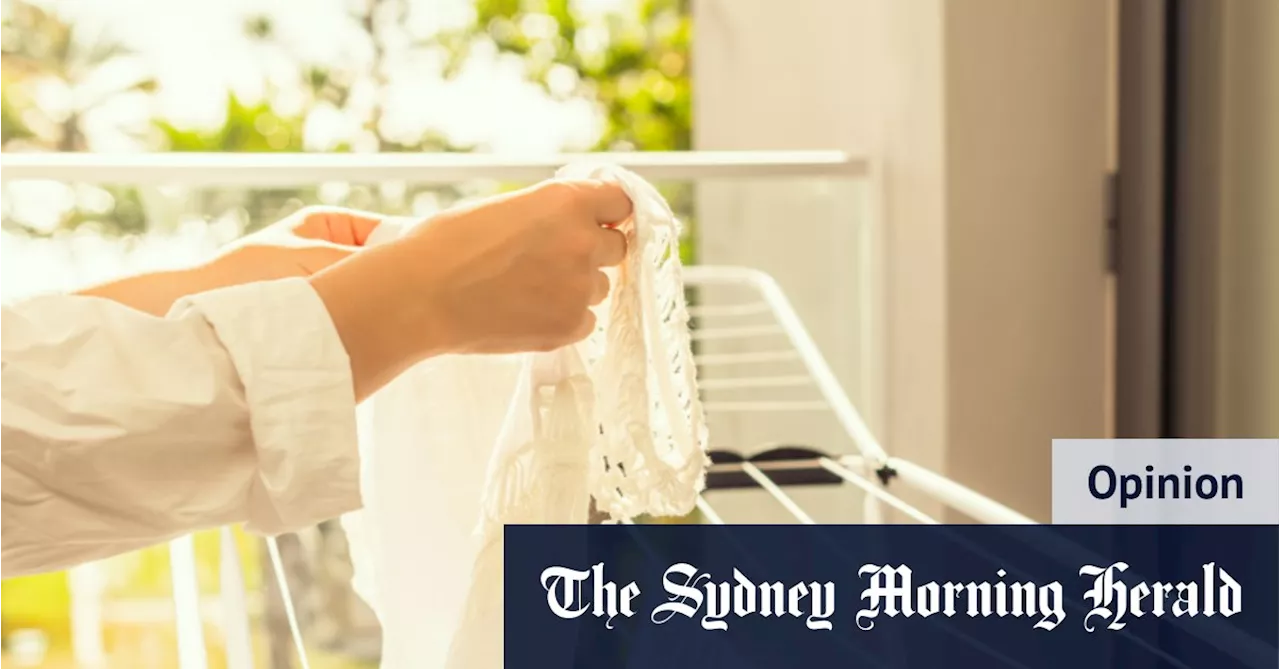 In our block of flats, the majority was hung out to dry