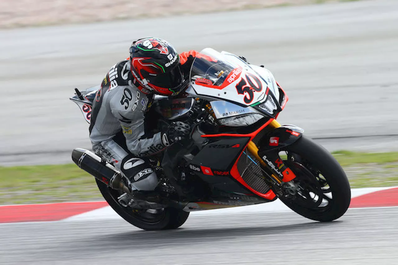 Sepang, Superpole: Aprilia mit Guintoli auf Pole!