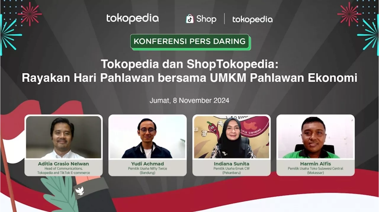 Tokopedia dan ShopTokopedia Manfaatkan Fitur Ini, Rayakan Hari Pahlawan bersama UMKM Lokal