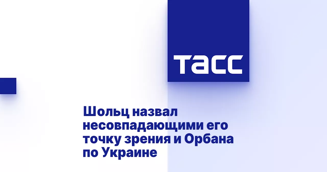 Шольц назвал несовпадающими его точку зрения и Орбана по Украине