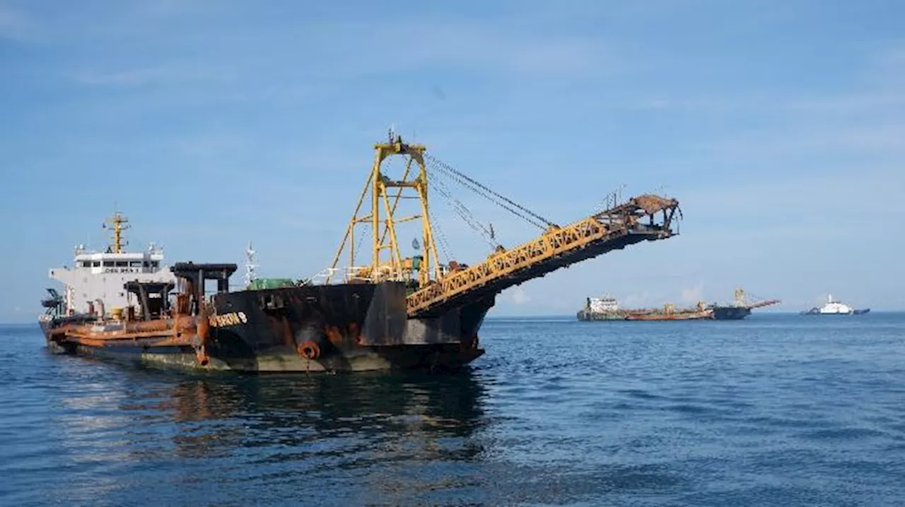 PSDKP KKP Benarkan 2 Kapal Asing yang Diduga Curi Pasir Laut Batam Dibebaskan