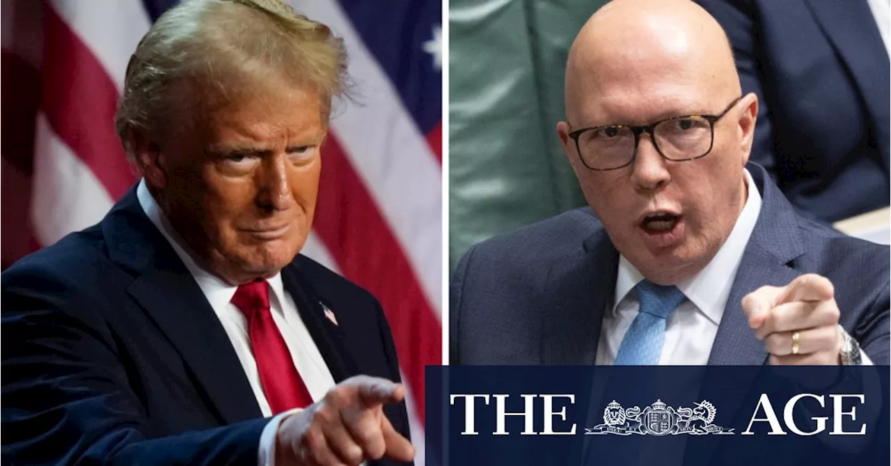 Dutton taking pointers, but Coalition wary of going full Trump