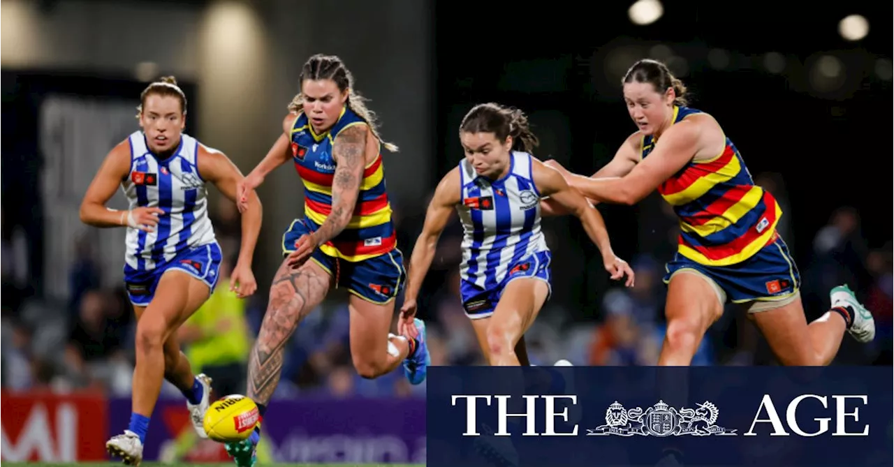 Kangaroos continue their AFLW charge after edging the Crows