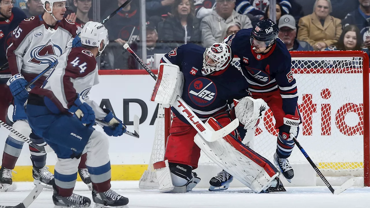 Jets improve to 13-1 as Hellebuyck shuts out Avalanche