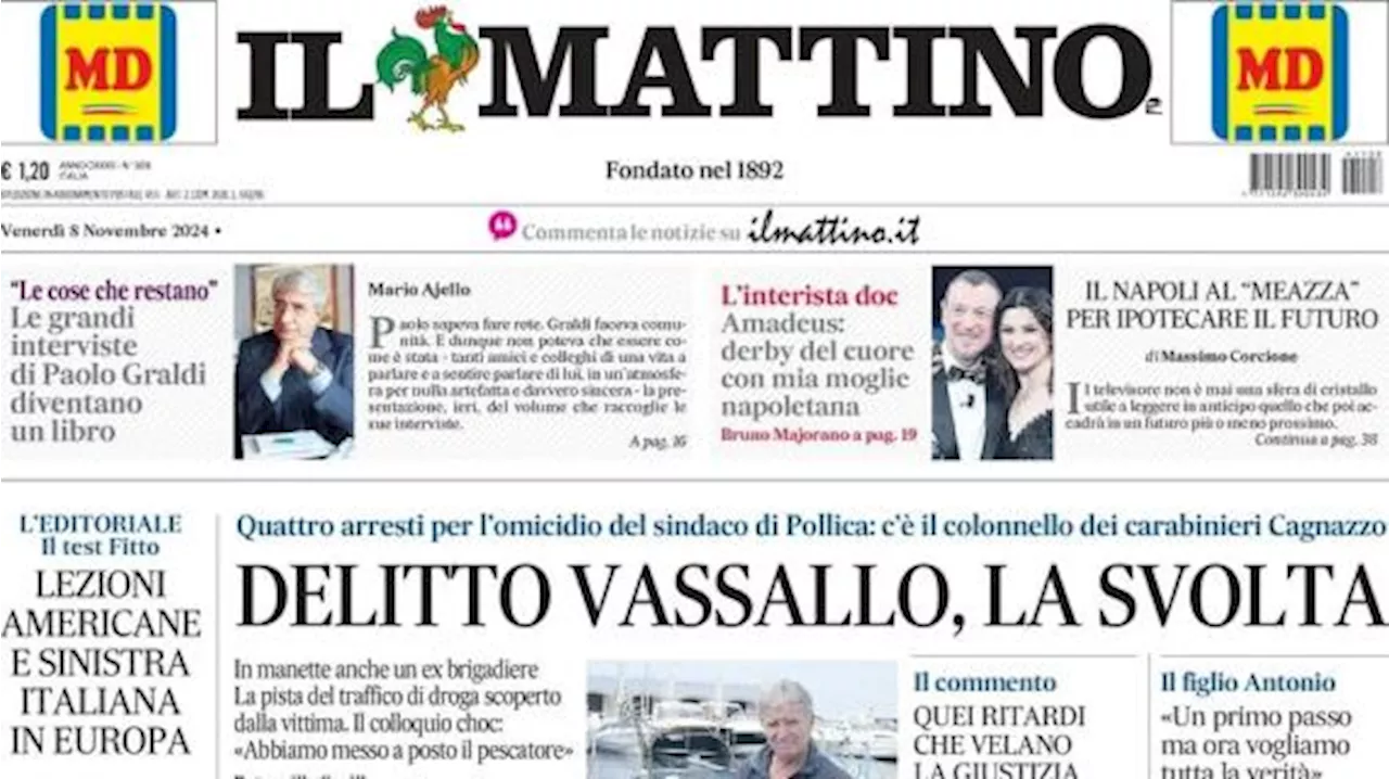 Il Mattino 'parla' di Inter-Napoli con Amadeus: 'Derby del cuore con mia moglie napoletana'