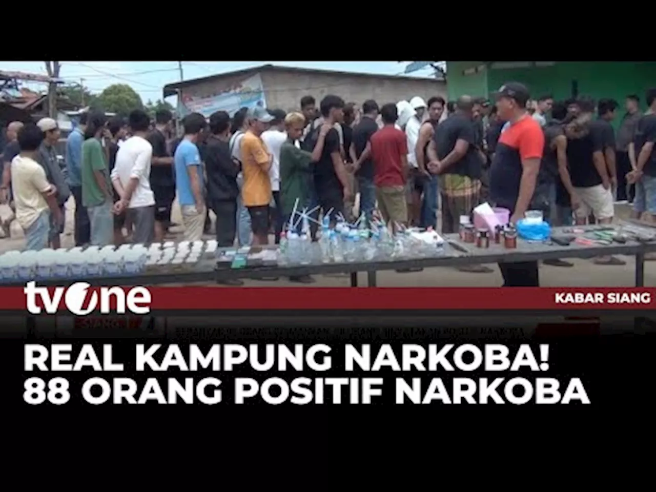 Gerebek Kampung Narkoba, 88 orang Dinyatakan Positif Narkoba