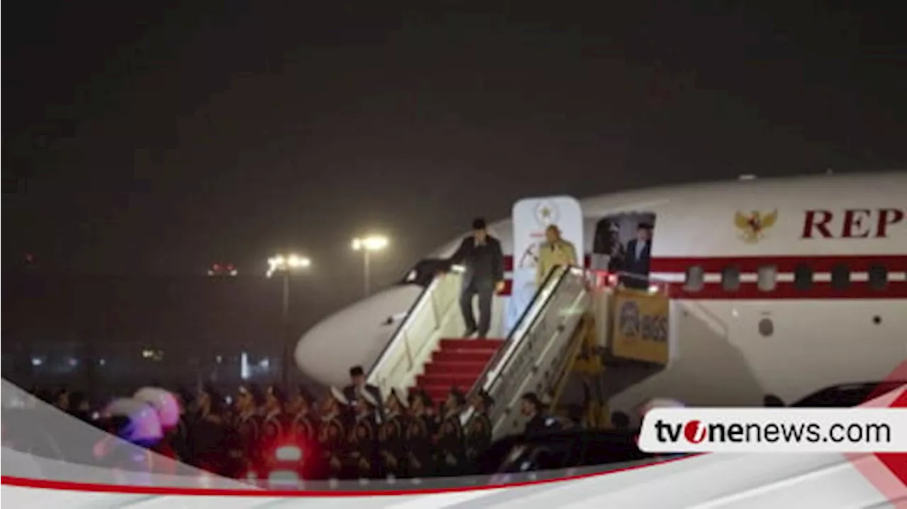 Kunjungan Kenegaraan Pertama, Presiden Prabowo Subianto Tiba di Beijing China