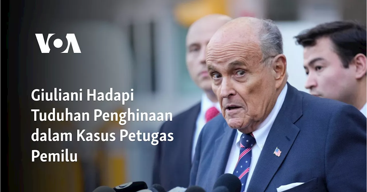 Giuliani Hadapi Tuduhan Penghinaan dalam Kasus Petugas Pemilu