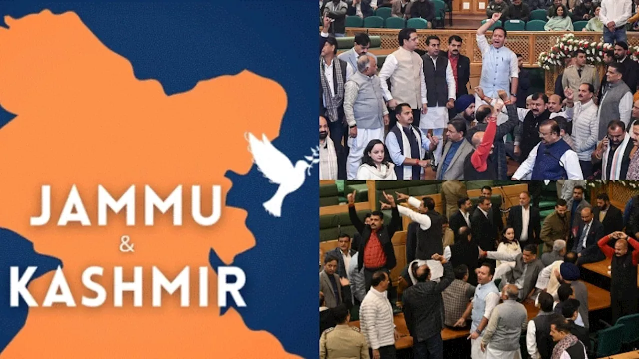 Jammu Kashmir Assembly: మళ్లీ రణరంగంగా మారిన జమ్ము కశ్మీర్.. గల్లాలు పట్టుకుని కొట్టుకున్న నేతలు.. వీడియో వైరల్..