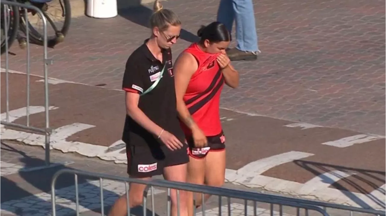 AFLW superstar Maddy Prespakis injured as Essendon lose to Fremantle in elimination final