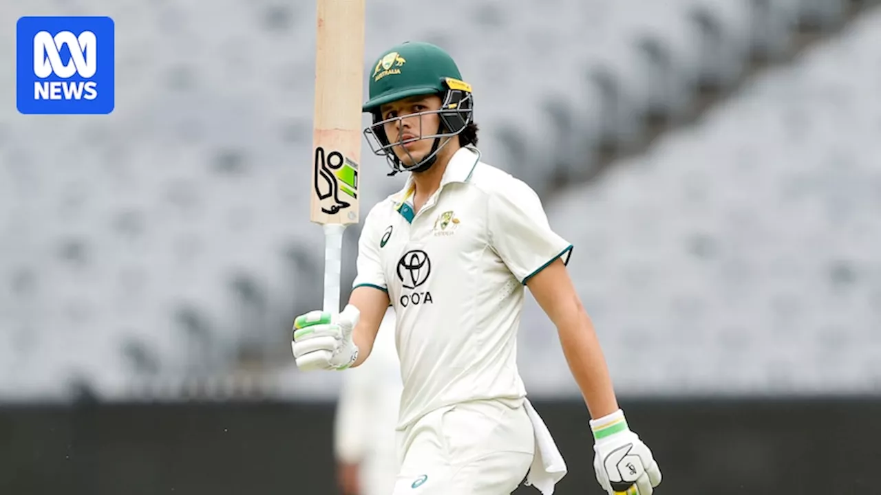 Test hopeful Sam Konstas helps Australia A navigate tricky run chase as fellow batting contenders fall cheaply