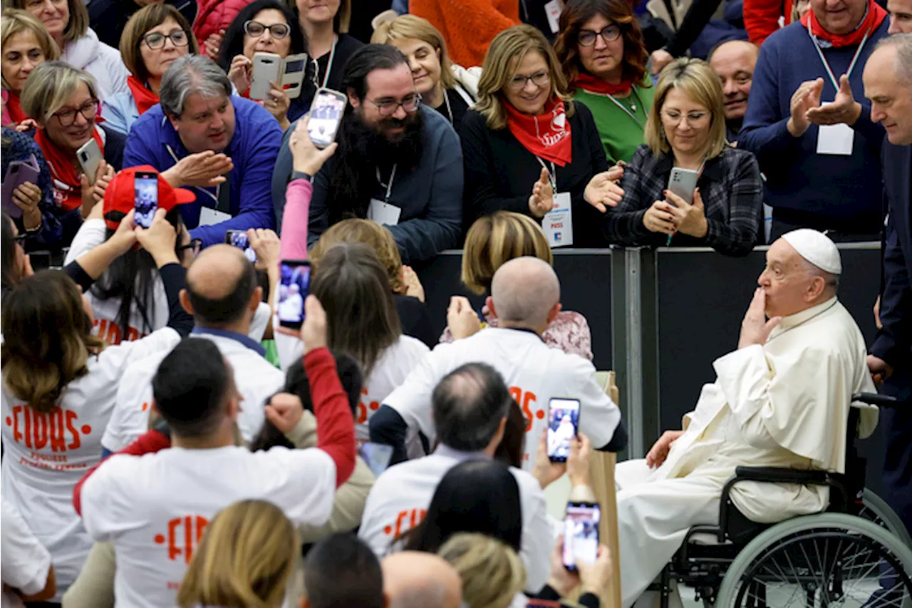 Il Papa ai donatori di sangue, voi vincete l'indifferenza