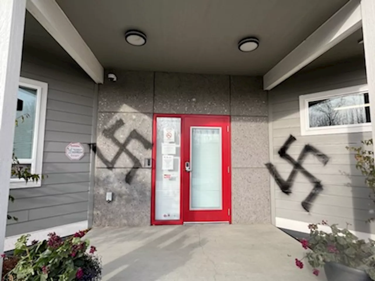 FBI seeks suspect who painted swastikas on Wasilla pregnancy center