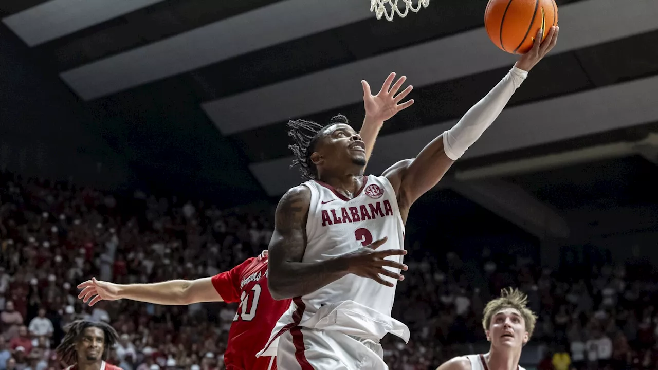 No. 2 Alabama uses second-half run to beat Arkansas State 88-79 and avoid upset