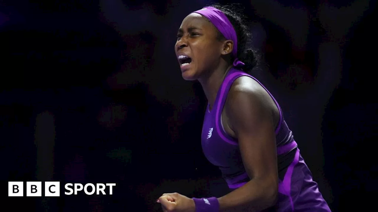 WTA Finals: Coco Gauff beats Zheng Qinwen in remarkable final