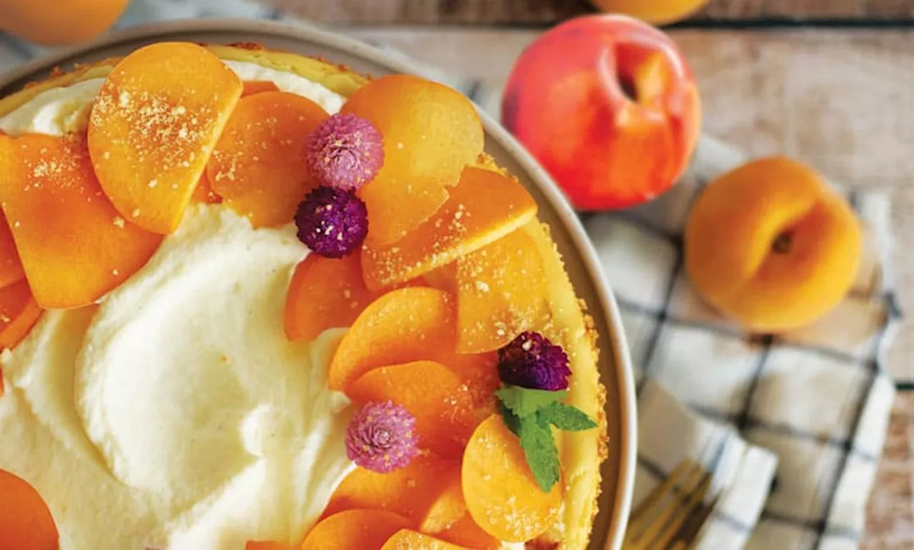 Life’s just peachy with this easy-to-make cheesecake