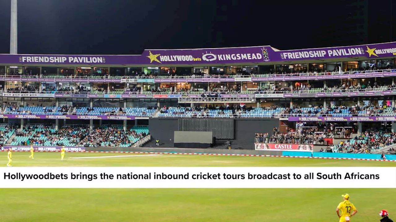 Hollywoodbets brings the national inbound cricket tours broadcast to all South Africans