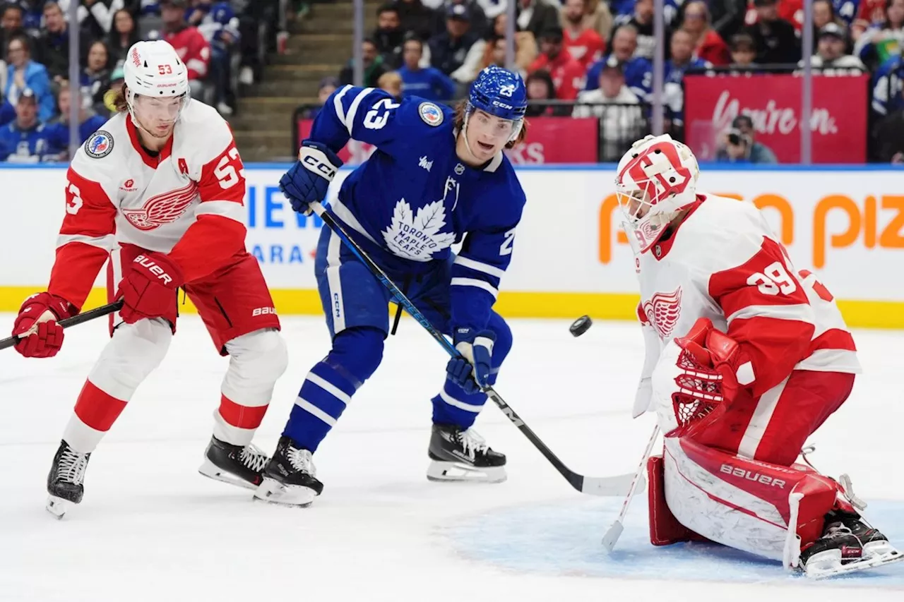 Mitch Marner powers Matthews-less Maple Leafs over Red Wings