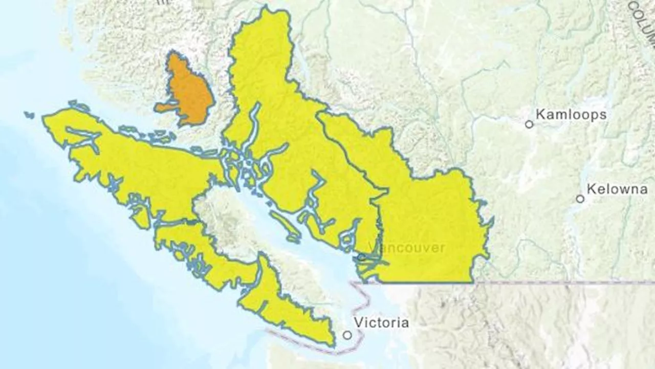 High streamflow advisory issued for parts of Vancouver Island