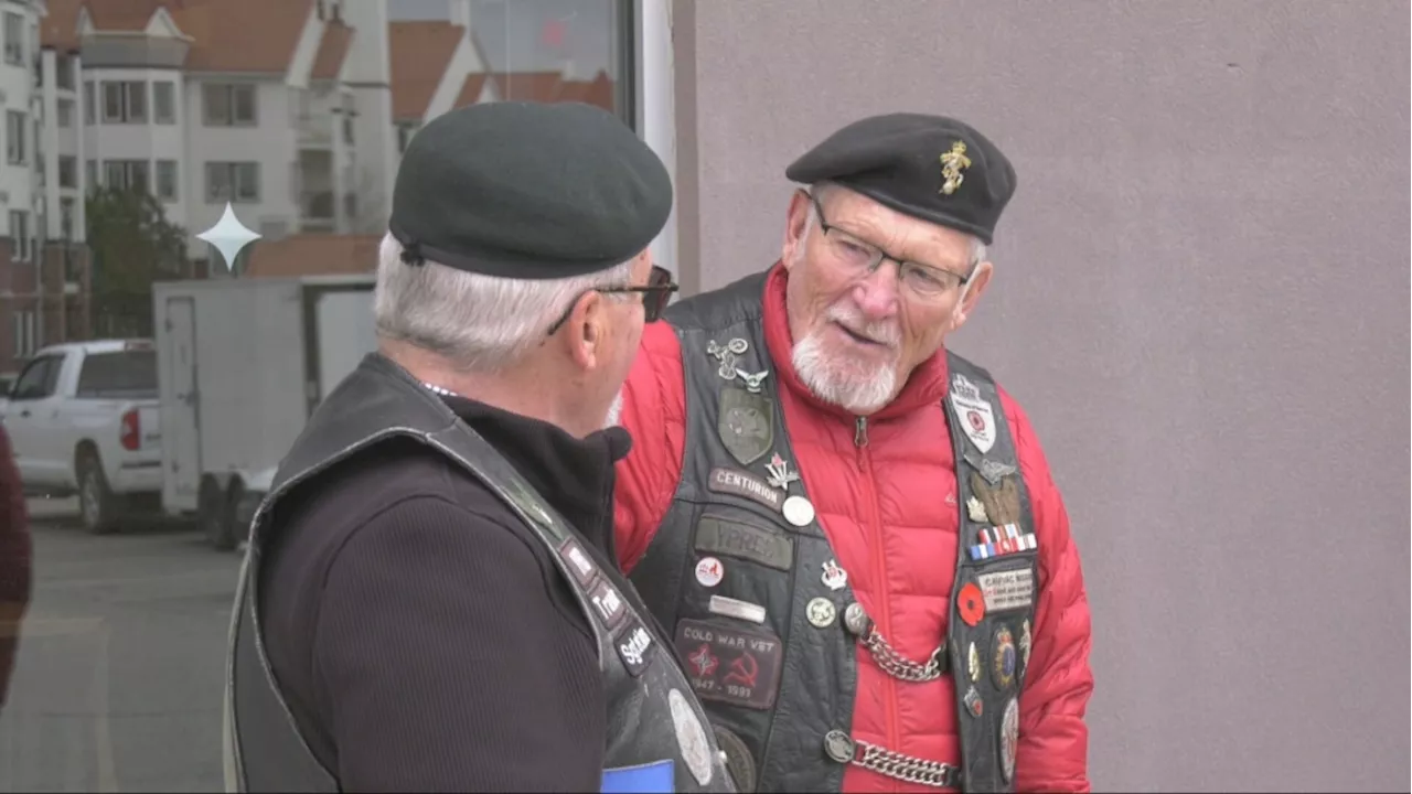 Motorcycle group raising funds and awareness for Canadian veterans