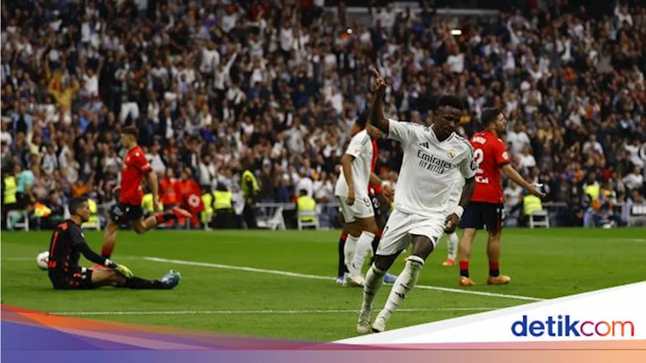 Madrid Vs Osasuna: Vinicius Hat-trick, El Real Menang Telak 4-0