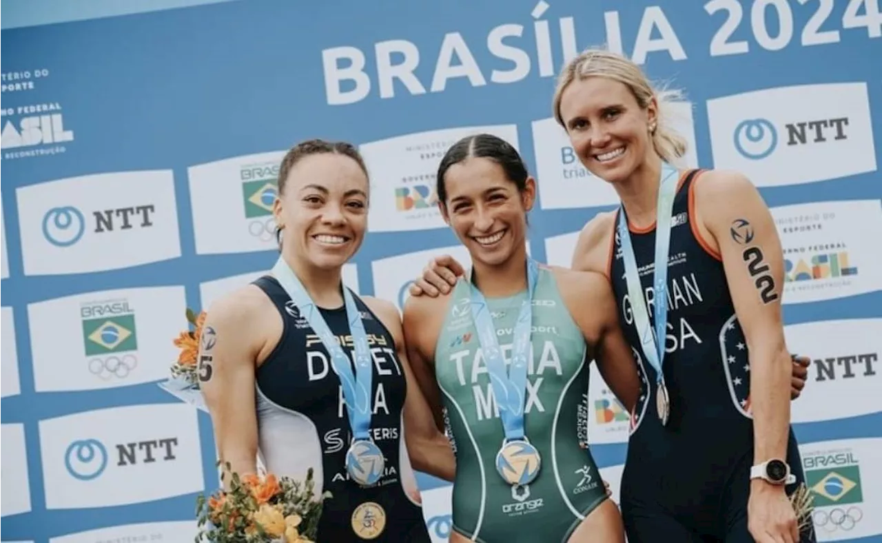 La mexicana Rosa María Tapia gana medalla de oro en la Copa del Mundo de Triatlón