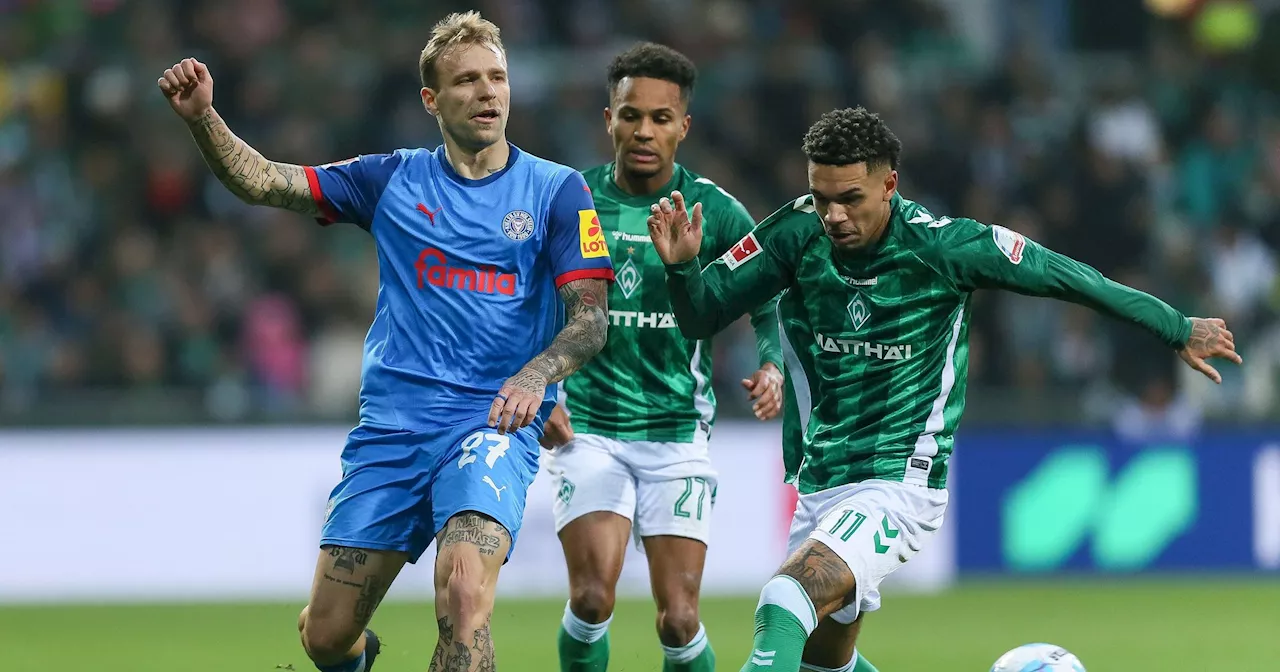 Werder Bremen gegen Holstein Kiel: Oliver Burke besorgt Werders späten Siegtreffer im Nordderby der Bundesliga