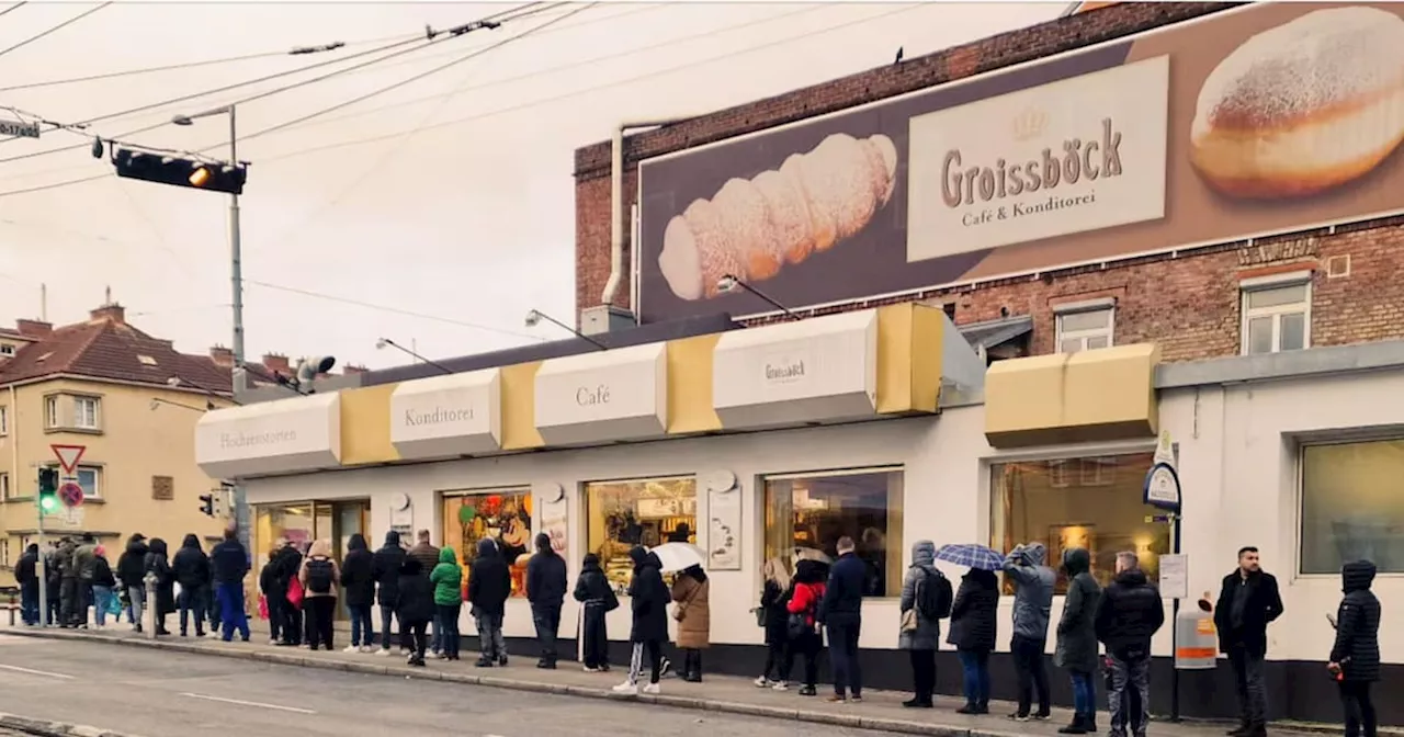 Krapfen mit Dubai-Schokoladen-Füllung lösen Massenandrang vor Bäckerei aus