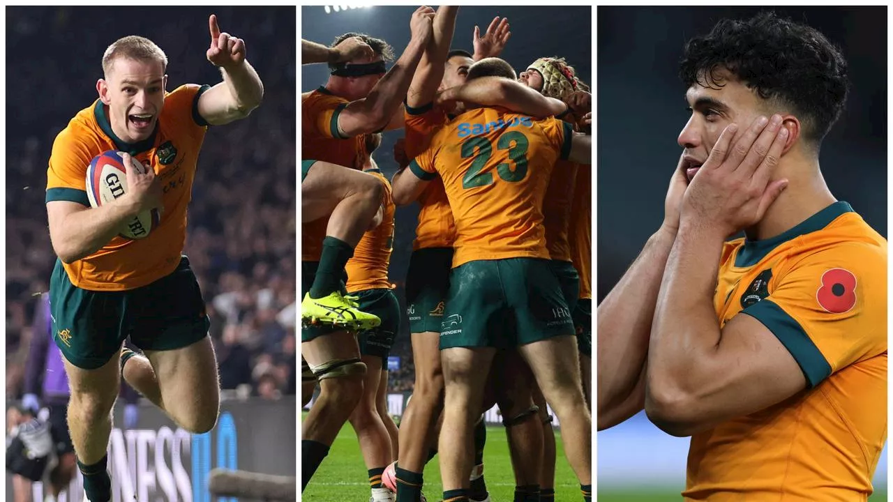 84th-min mayhem! Wallabies stun England in thriller as Suaalii sends $5m statement