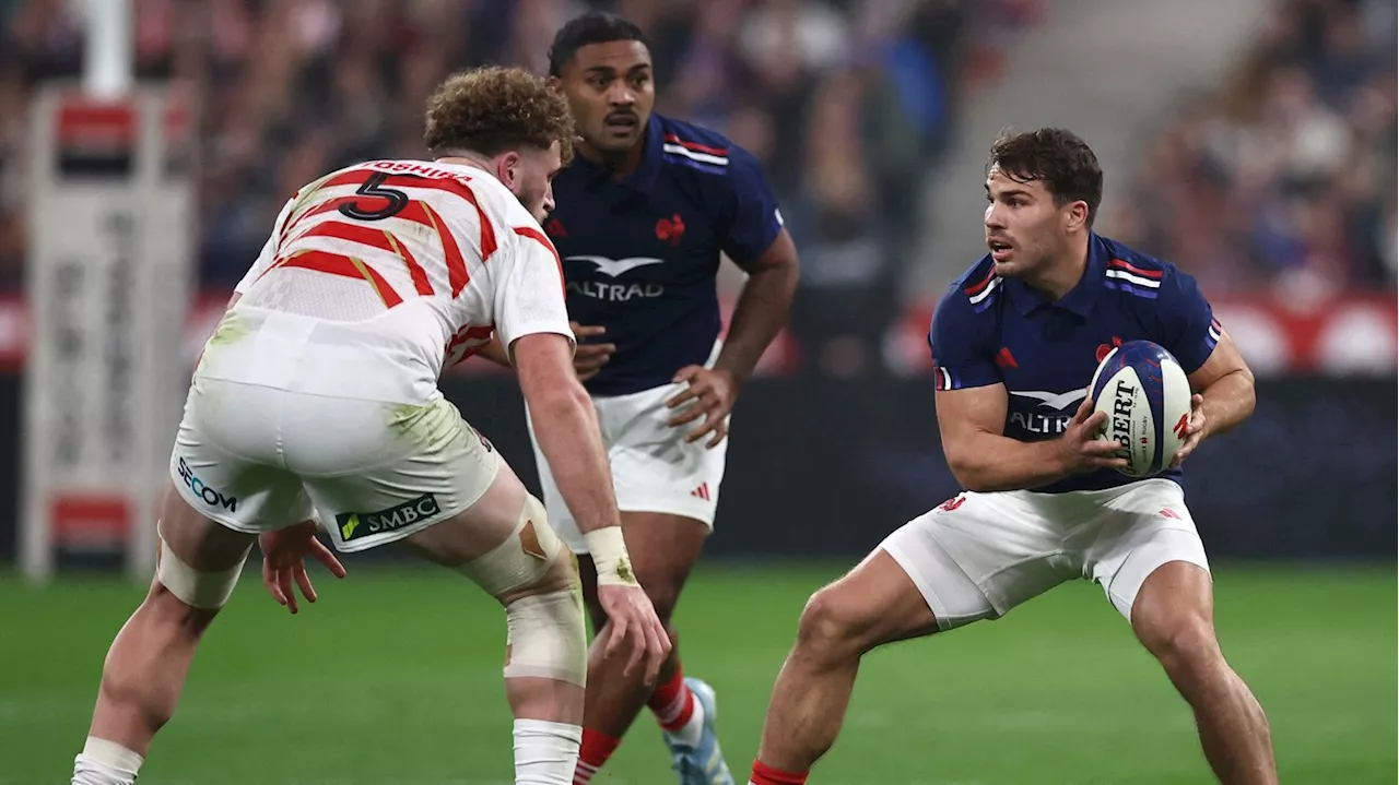 Rugby : avec un grand Antoine Dupont, le XV de France balaie le Japon pour son retour au Stade de France (52-1