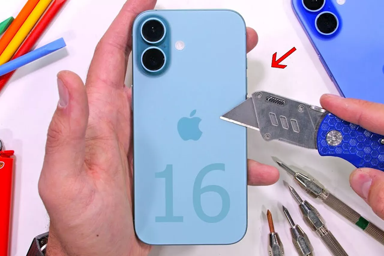 JerryRigEverything расцарапал iPhone 16 и остался доволен его прочностью