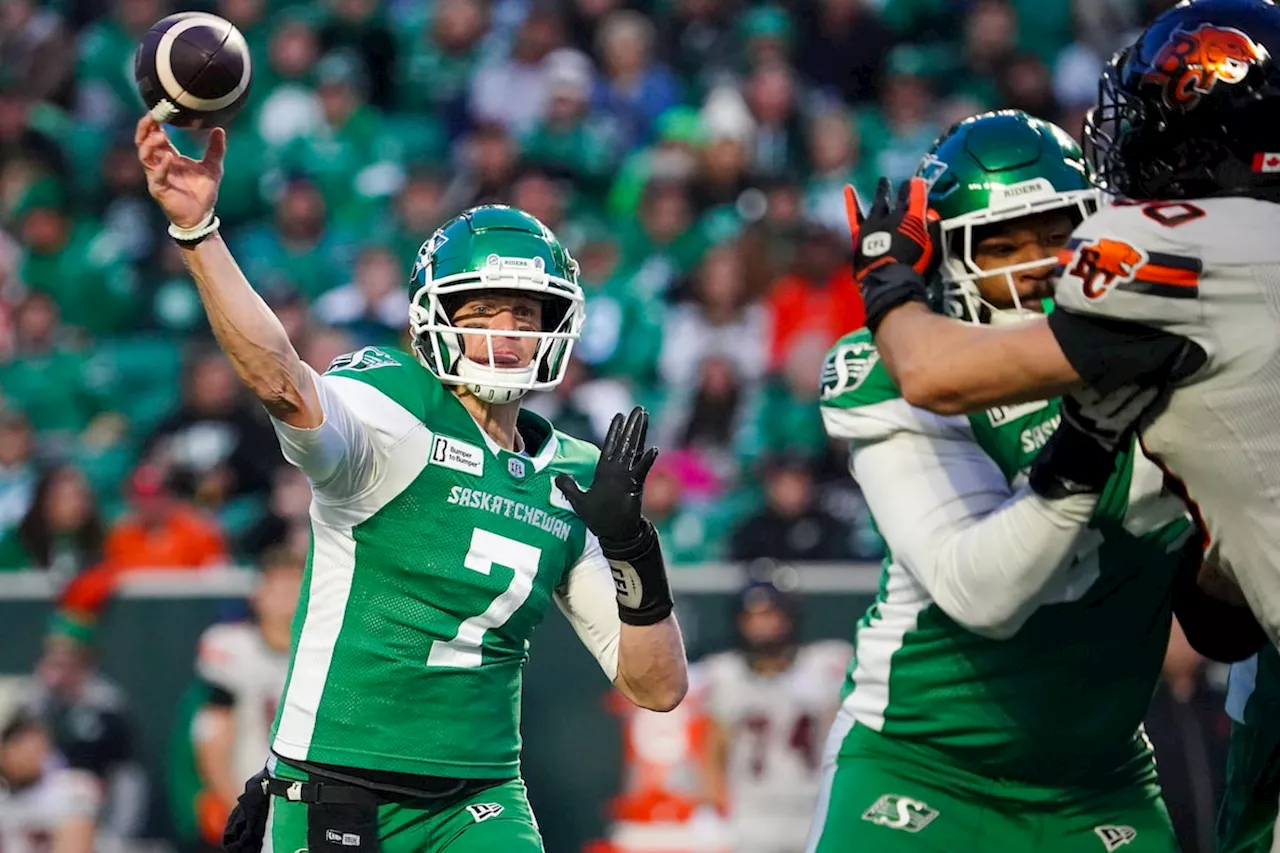 Long-time rivals to meet in West final as Blue Bombers host Roughriders