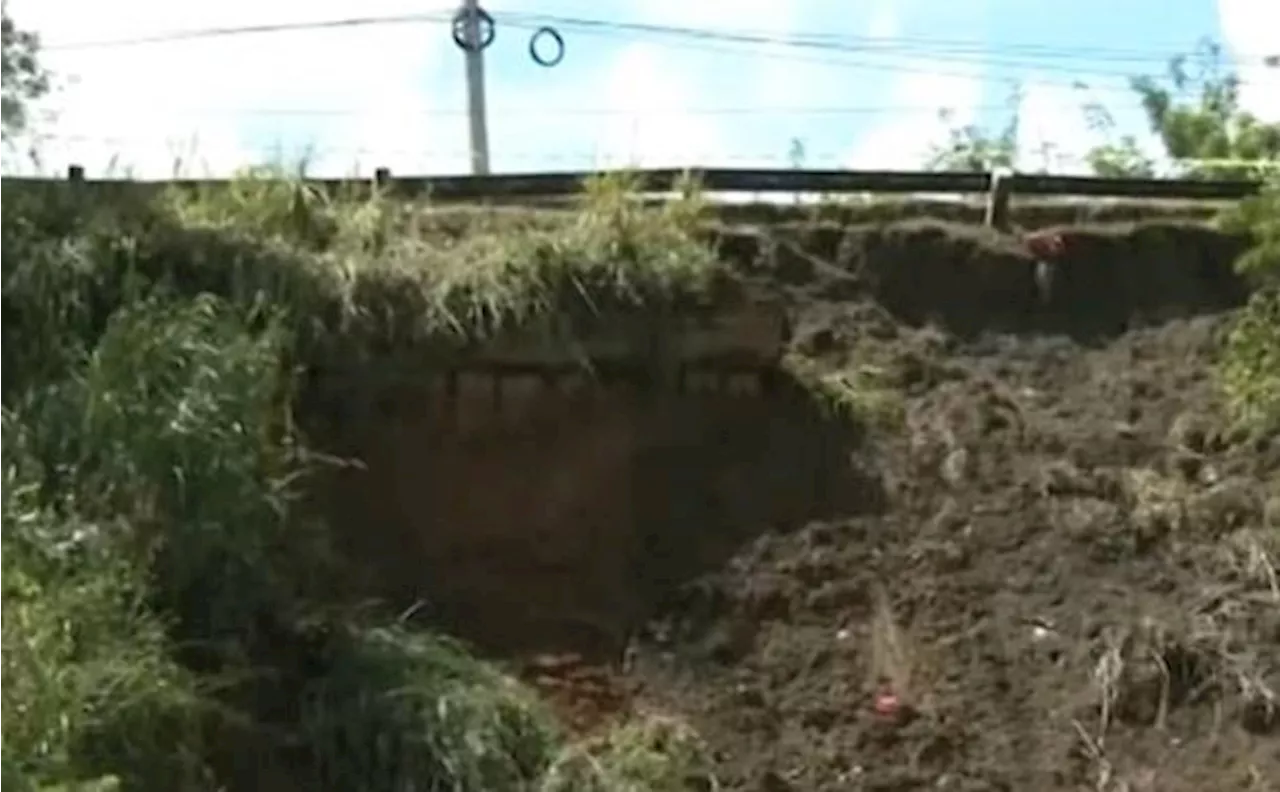 Landslide affects part of highway in Davao City