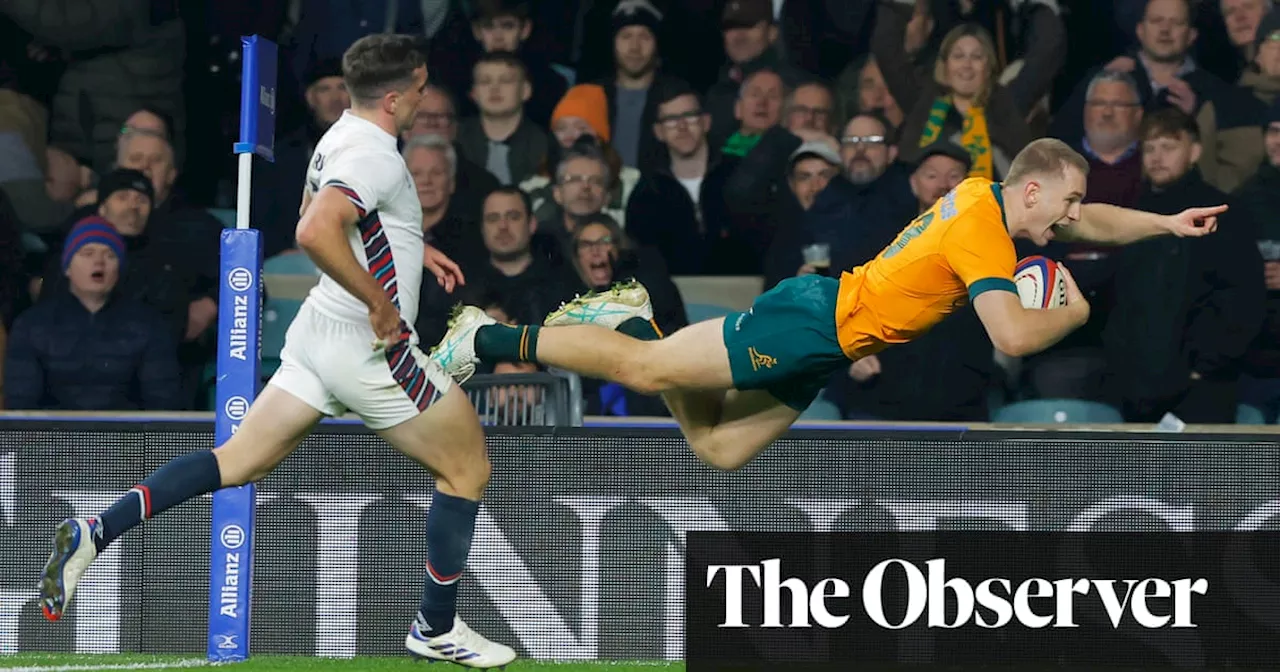 Last-gasp Max Jorgensen try sees Australia edge England in thriller