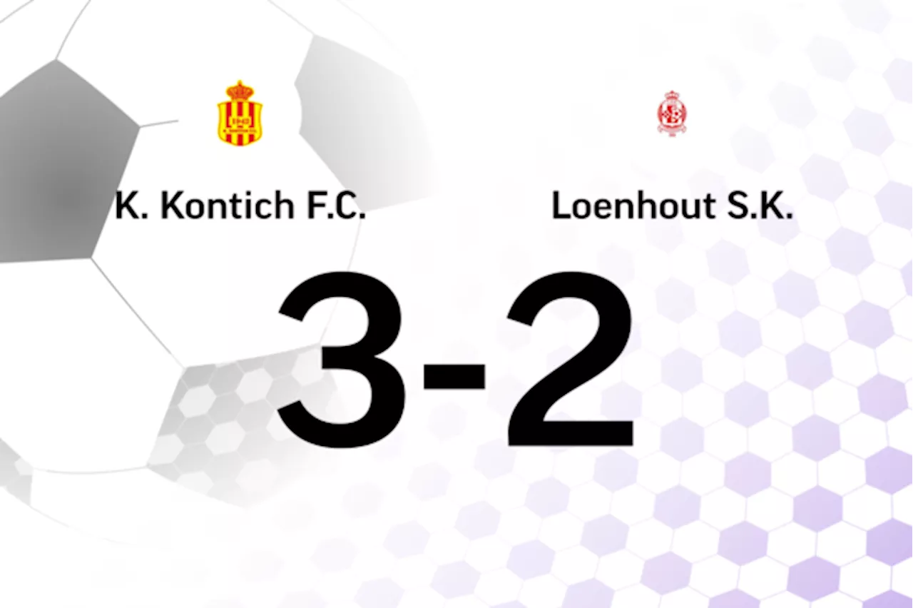 Kontich zet ongeslagen reeks voort met 3-2 tegen Loenhout