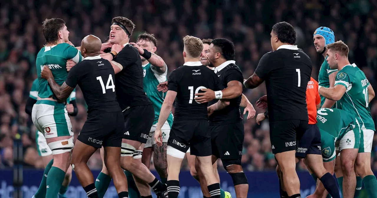 ‘I had to make a point’: All Blacks’ Scott Barrett says he reacted to ‘below the line stuff’ against Ireland