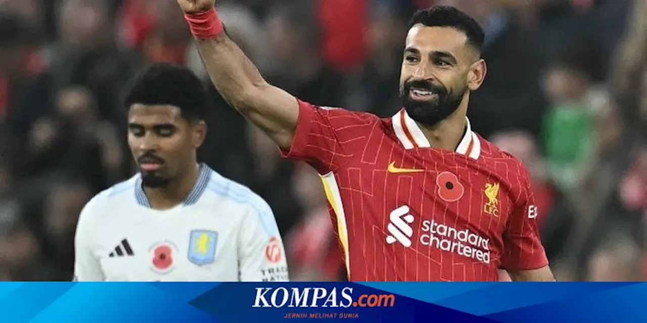 Hasil Liverpool Vs Aston Villa 2-0, Salah dan Nunez Bawa The Reds Unggul 5 Angka di Puncak