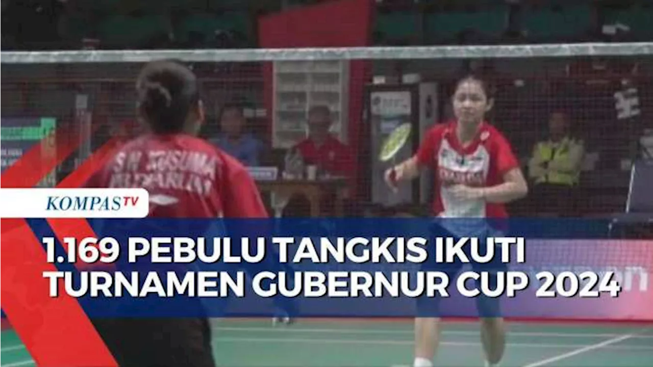 1.169 Pebulu Tangkis dari 207 Klub Ikut Turnamen Bulu Tangkis Gubernur Cup 2024