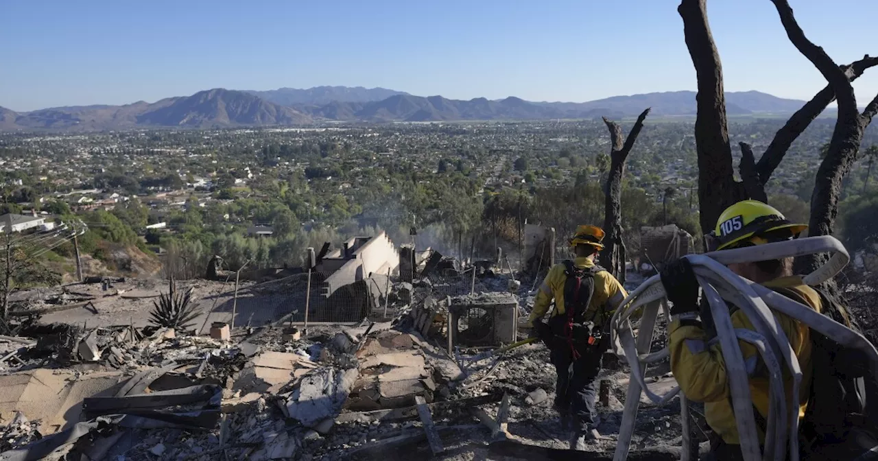 Southern California firefighters gain ground over wildfire thanks to decreased winds