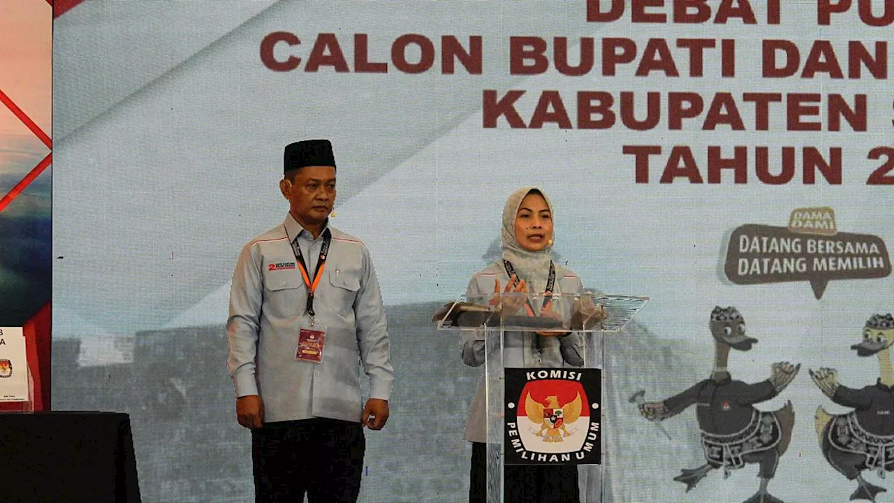 Debat Pilbup Serang, Ratu Zakiyah Janji Sejahterakan Tenaga Kerja Lokal