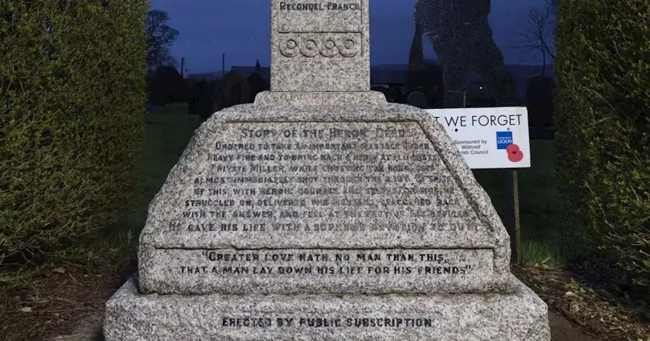 Lancs war memorial given Grade II listing for soldier who died to save comrades