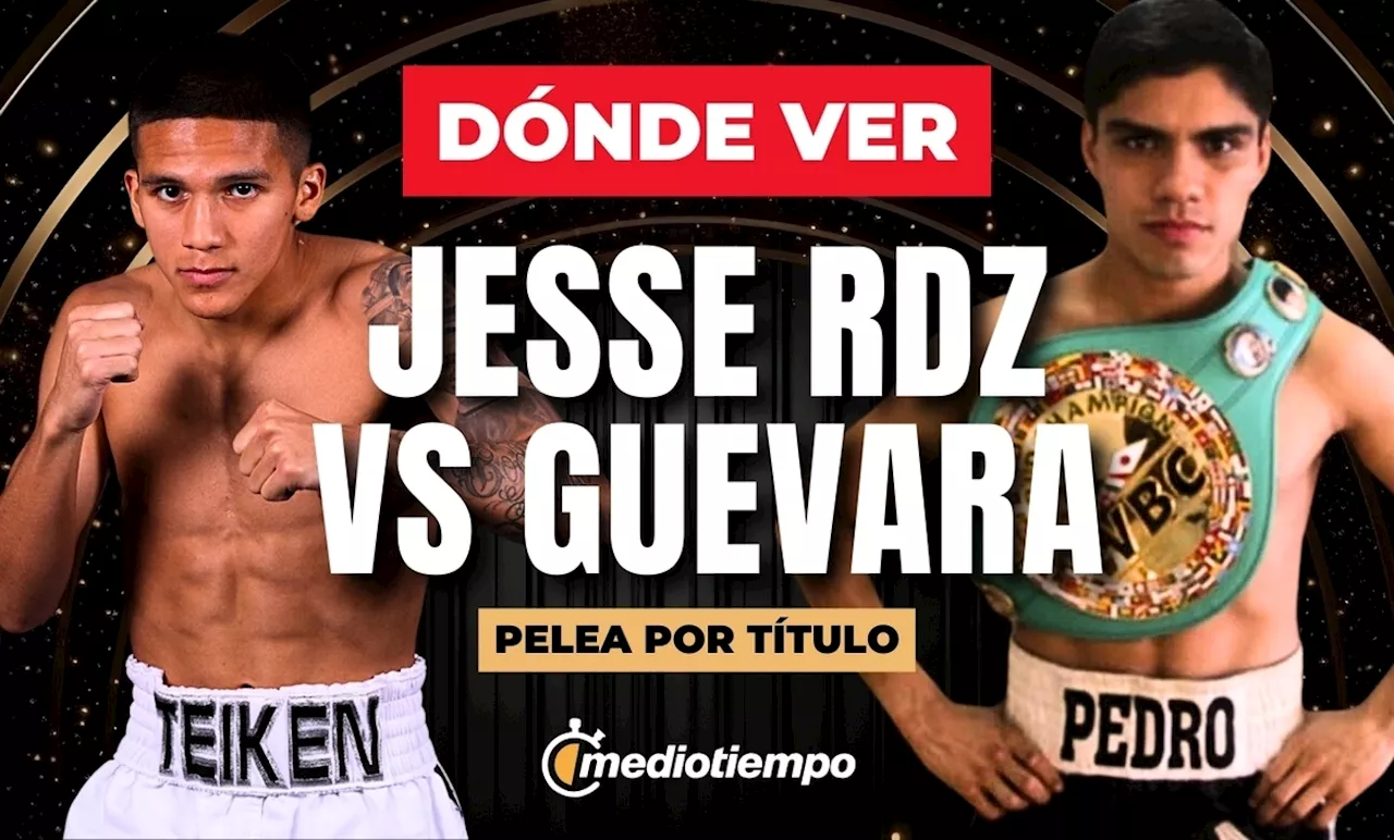 Jesse Rodríguez vs Pedro Guevara EN VIVO: ¿A qué hora y dónde VER pelea de box hoy 2024?