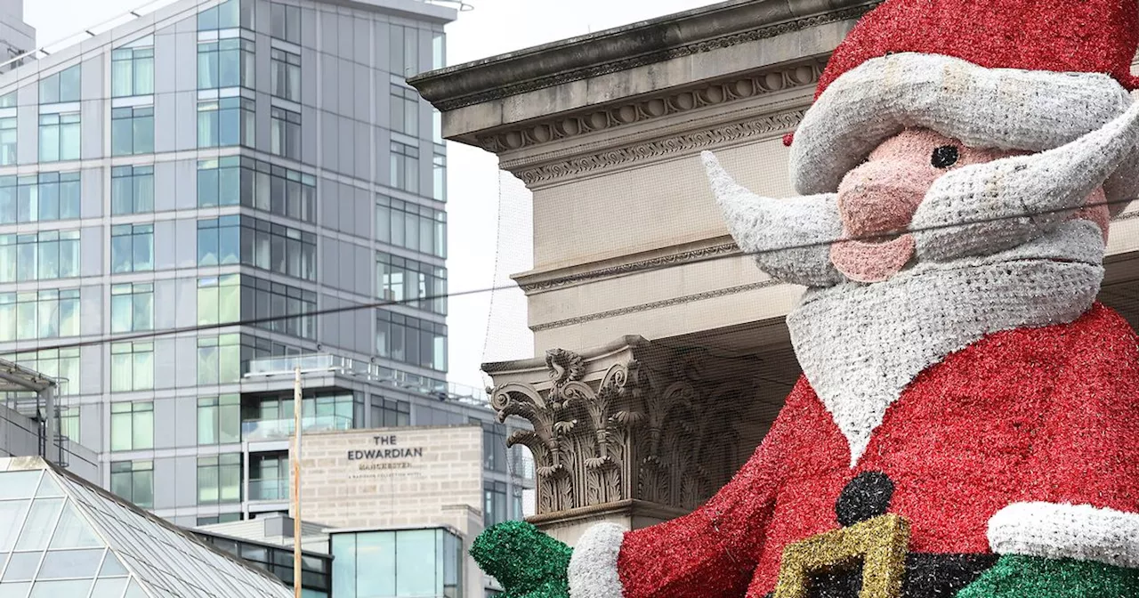 Big Santa is missing from Manchester as the Christmas Markets open