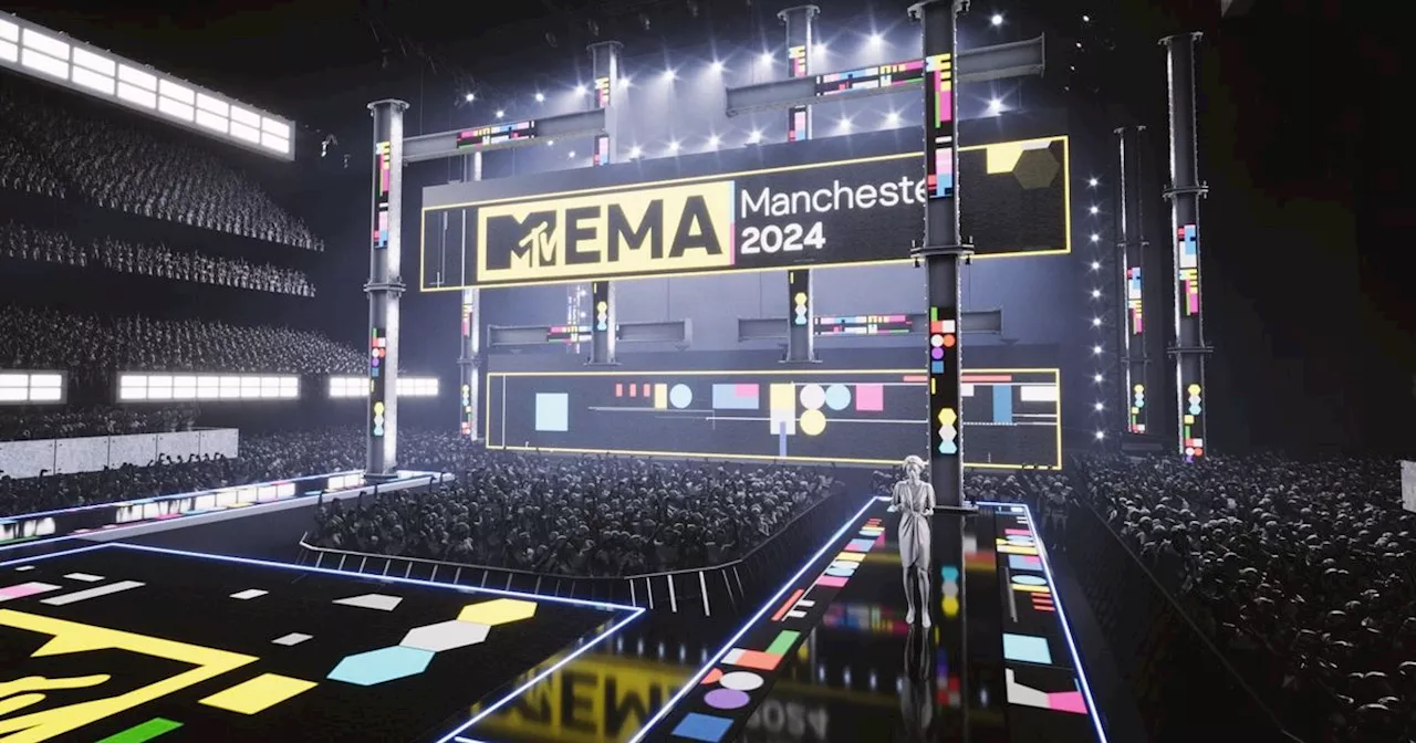 Exclusive first look at MTV EMAs 2024 stage ahead of huge show in Manchester