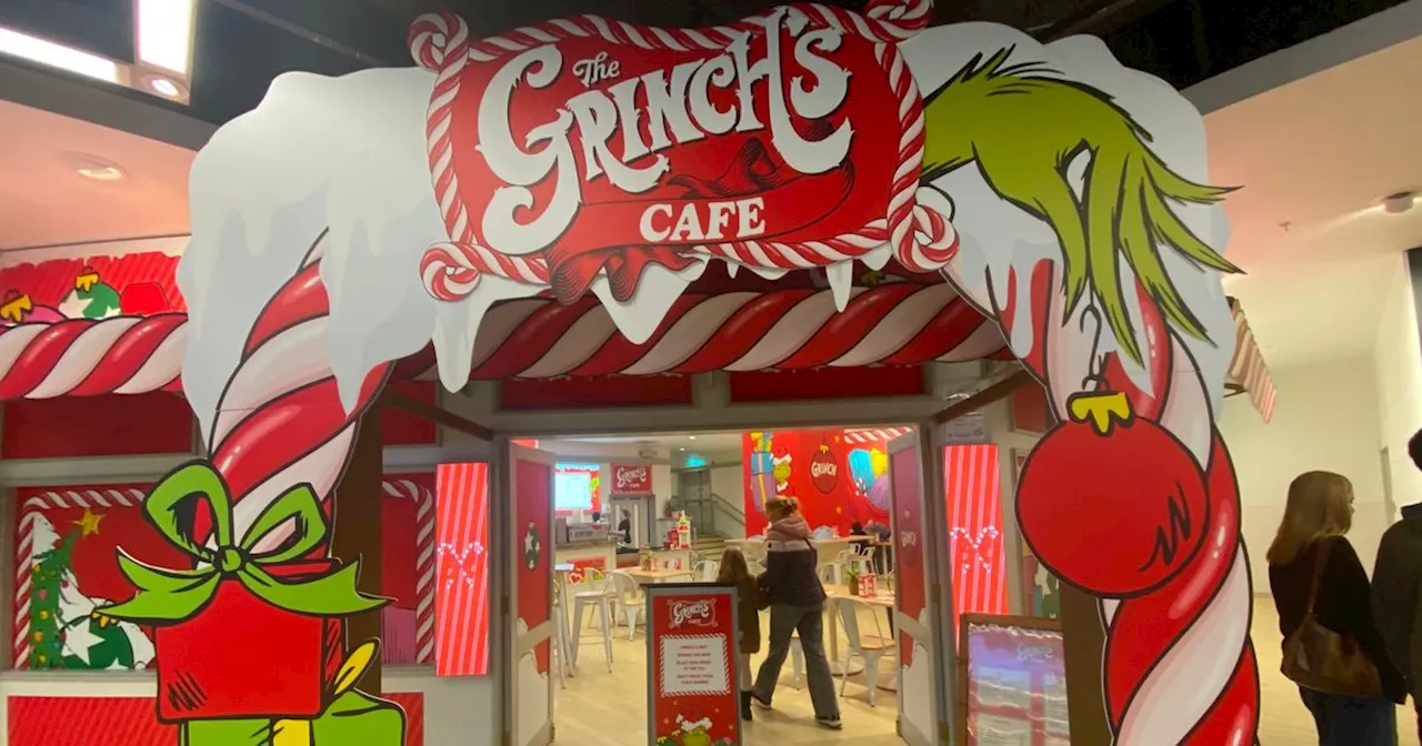 There's a Grinch cafe right next to Manchester Christmas Markets